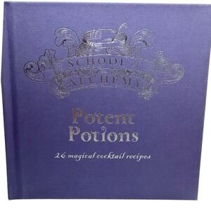 School of Alchemy Potent Potions Hardcover Cocktail Recipe Book Purple BFF Gift‎